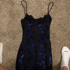 silk and velvet bodycon mini dress with lace